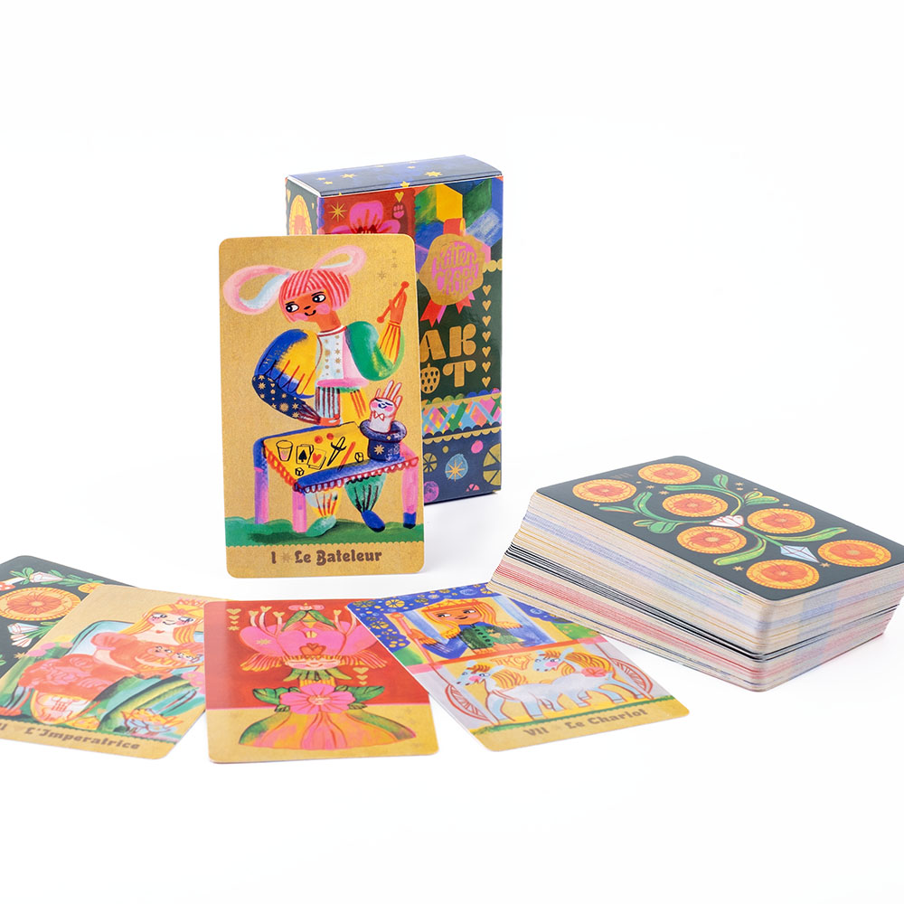 Tarot Deck With Guidebook - Pipspeak التارو 10.3*6 سنتيمتر مبهجة 78
