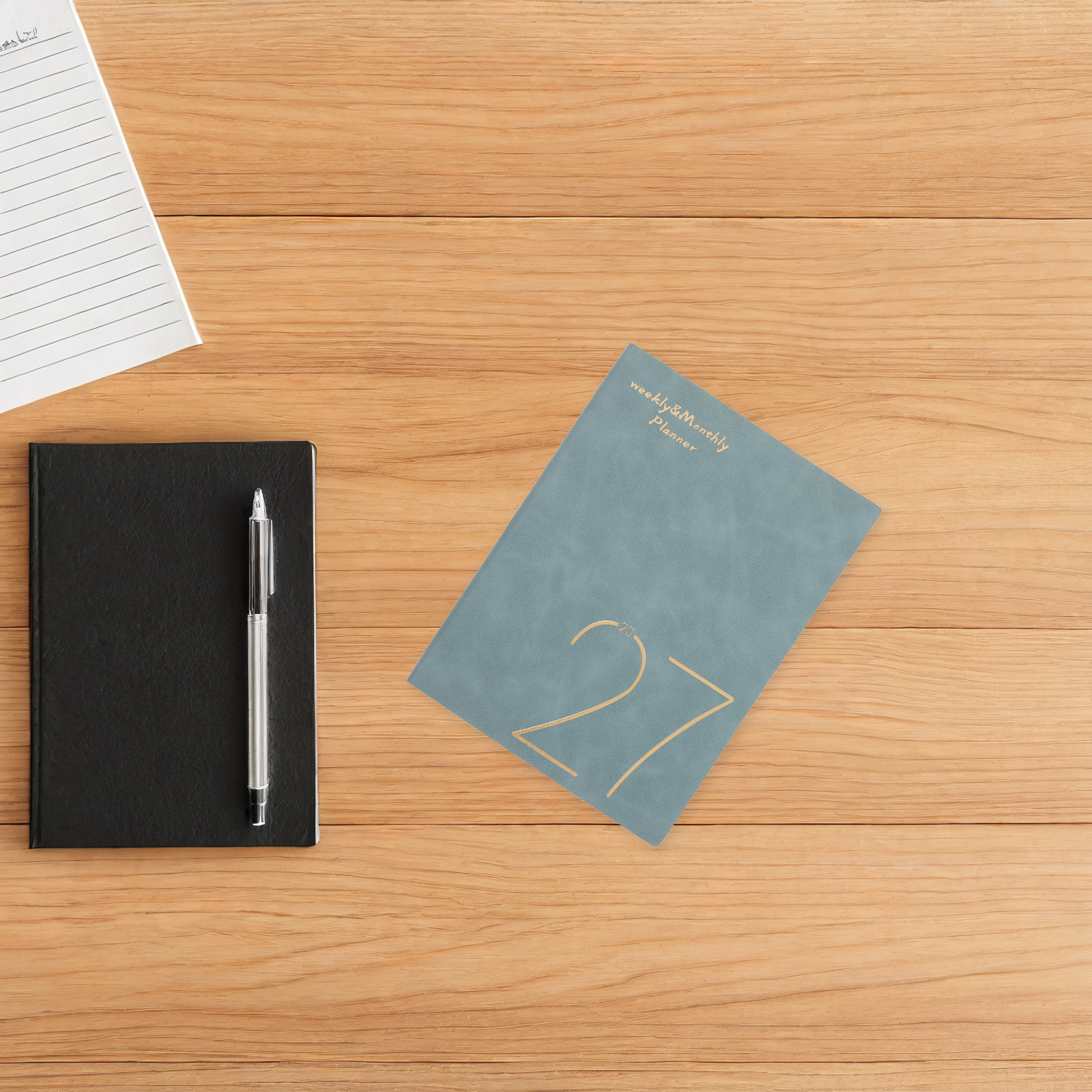 A5 Spiral Dotted Grid Notebook - دفتر تخطيط أسبوعي وشهري 2027 بحجم