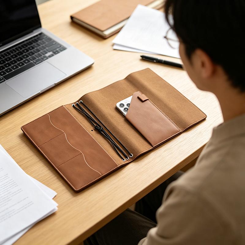 Vintage Leather Journal Notebook - (Ce14) منظم دفاتر قابل لإعادة التعبئة،
