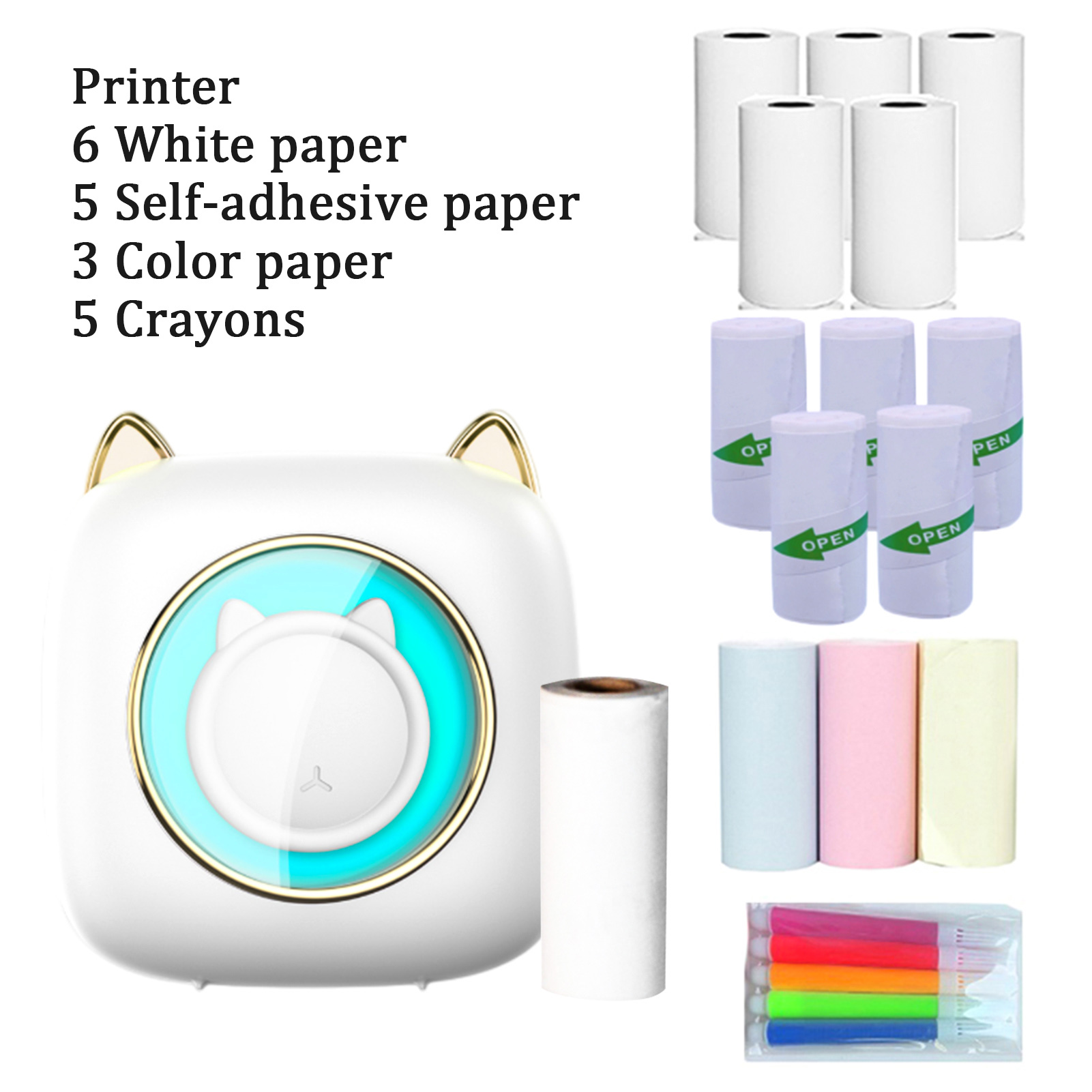 【جديد】C23 آلة طابعة حرارية محم - مراجعة Mini Pocket Thermal Printer Paper Roll وسعره