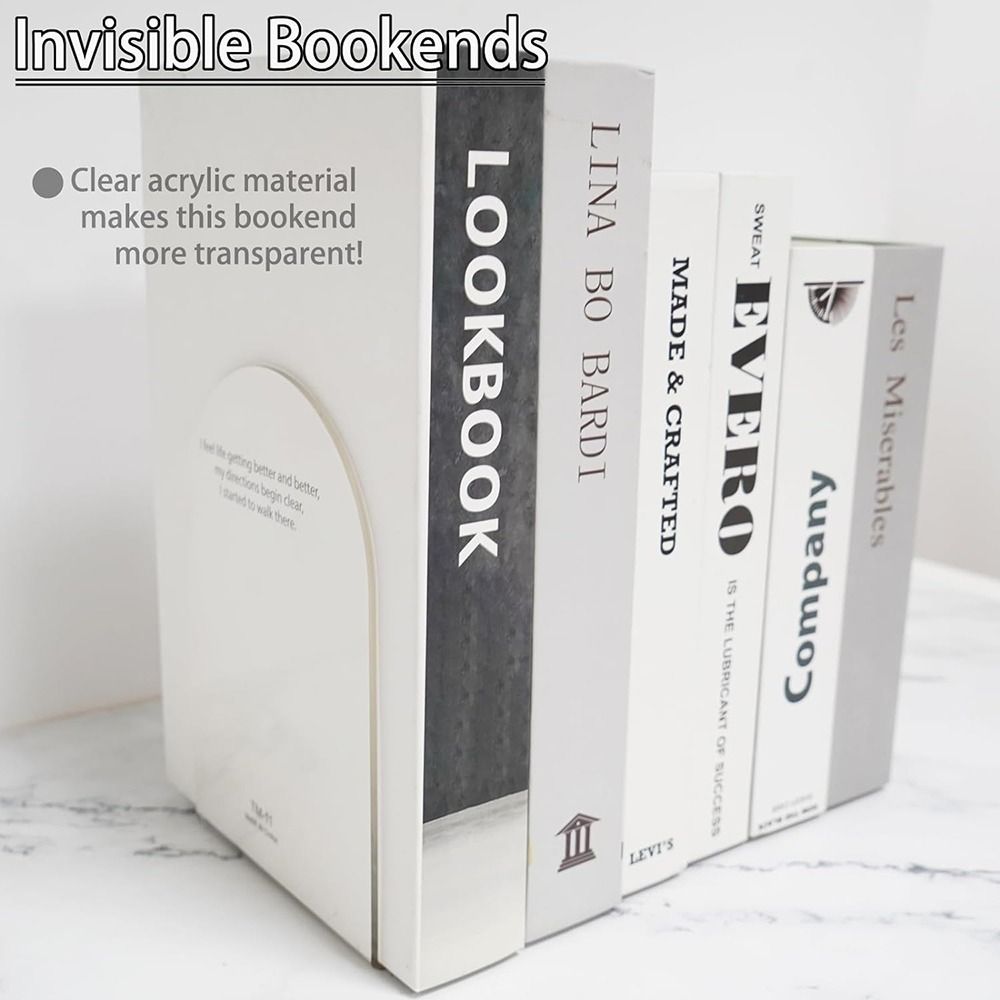 نهايات كتب أكريليك لأرفف الكتب - مراجعة Clear Acrylic Book Stand Holder وسعره