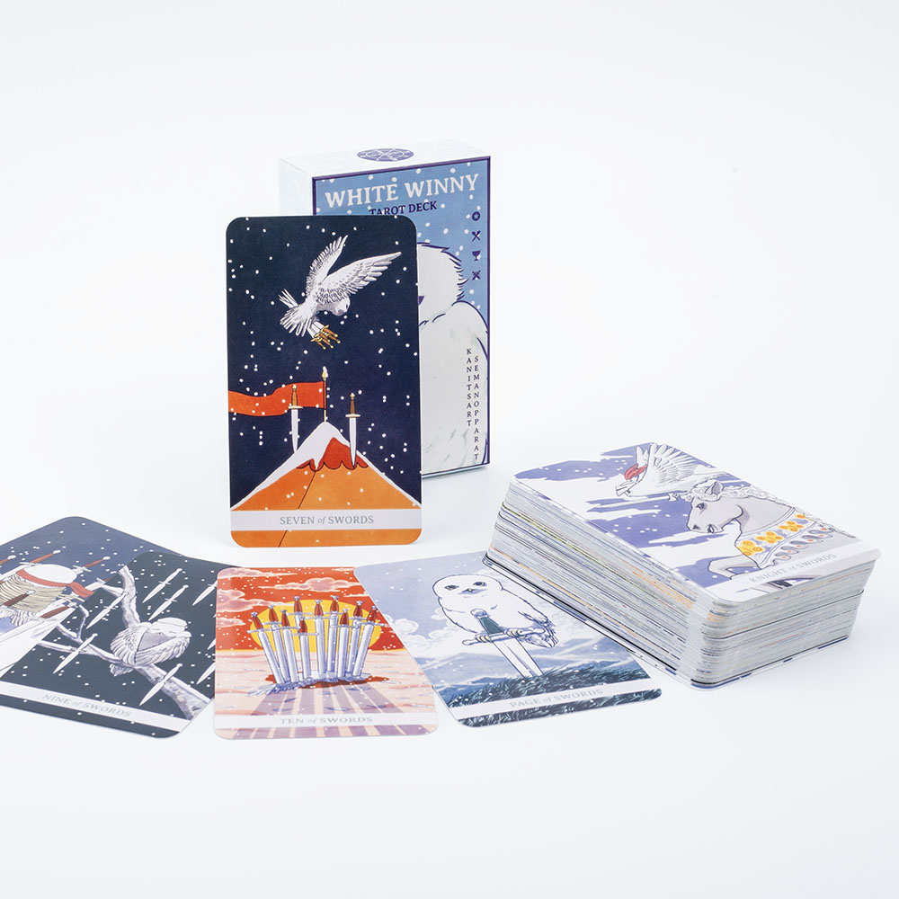 White Winny Tarot الإصدار الإن - مراجعة Tarot Deck With Guidebook وسعره